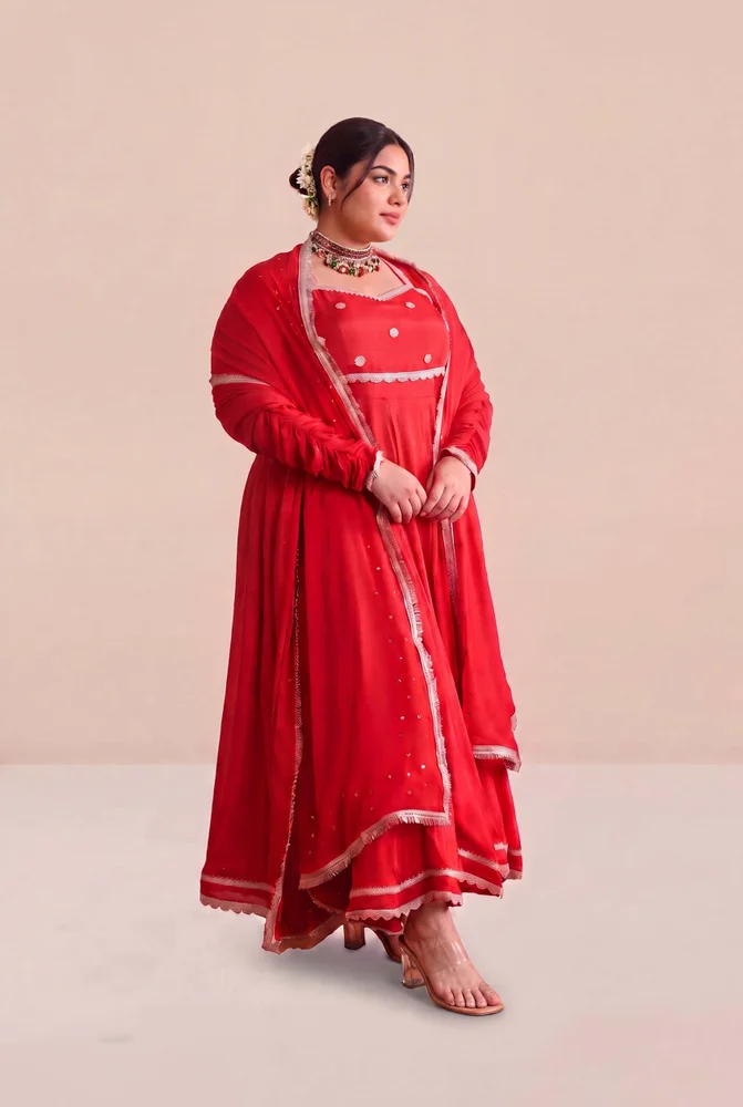 Aadhya chinon anarkali set 5