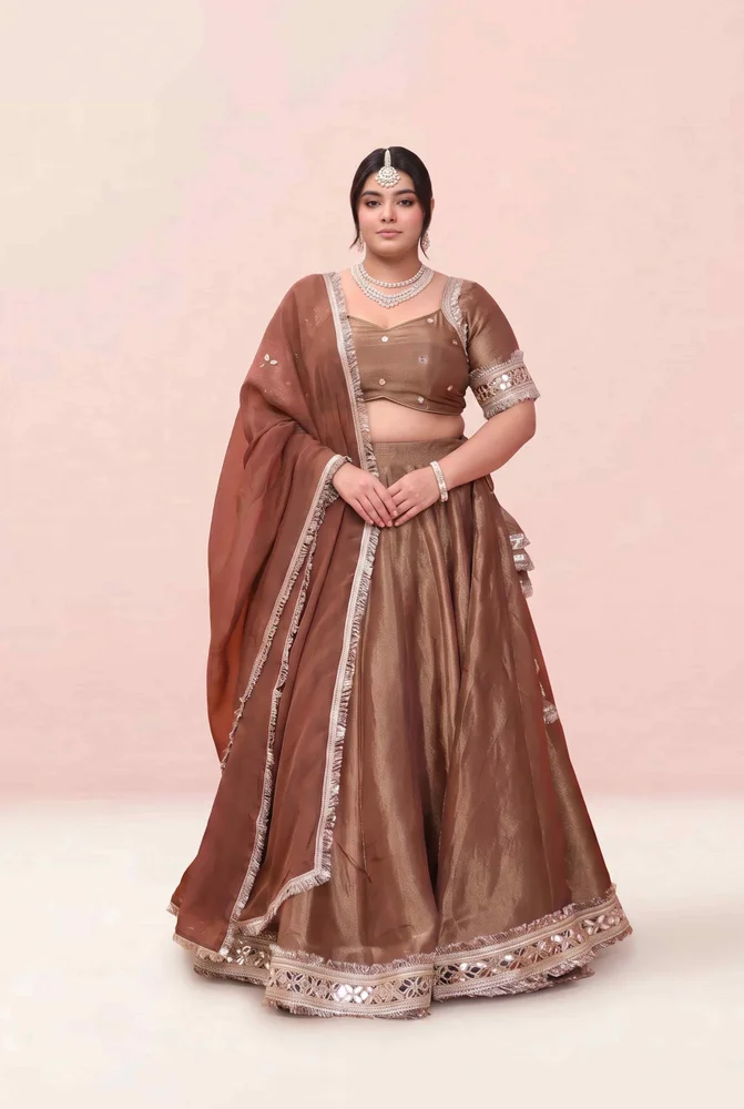 Anahita Cosmo Aaina Lehanga Set
