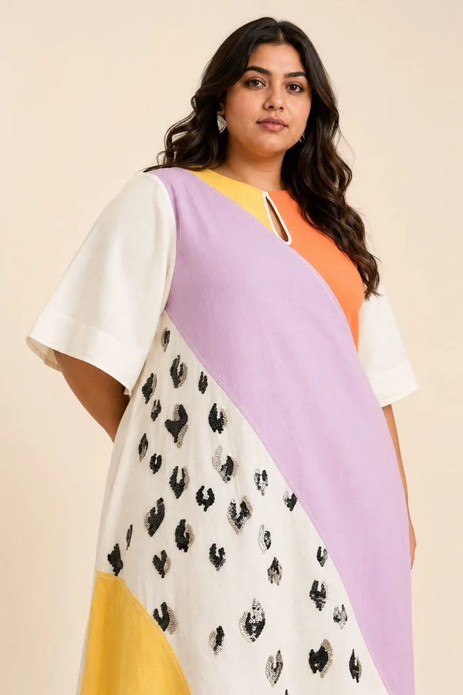Multi Brooklyn - Spotted Tiger Short Dress 6