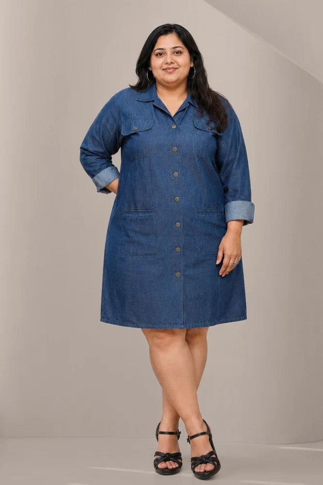 Jenny dark Denim Dress 3