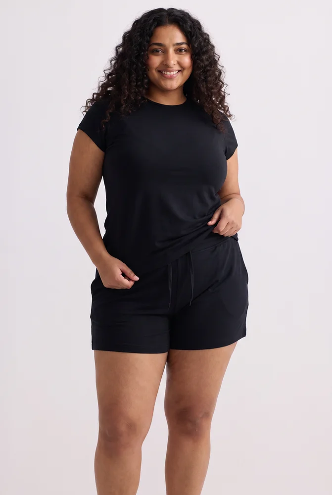 Essential Knit Shorts in Black 3