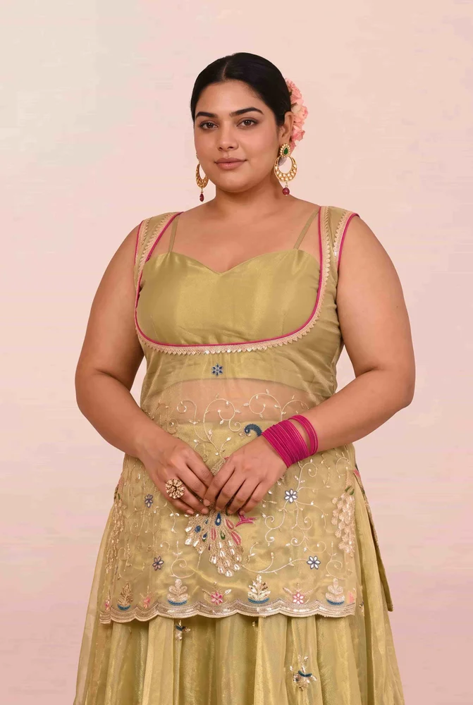 Baisakhi Embroidered Lehanga Set 3