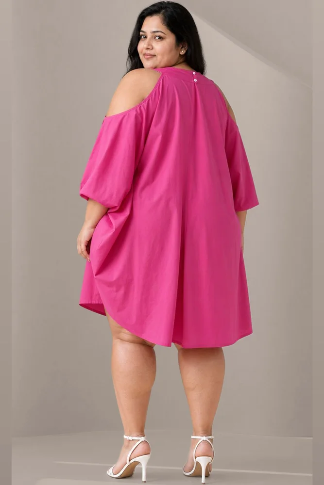LOLA Fuchsia Shift Dress 2