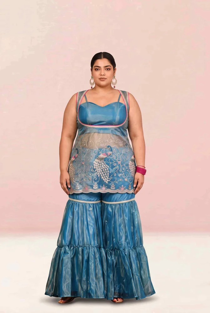 Eeshani Embroidered Garara Set 4