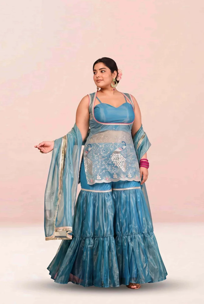 Eeshani Embroidered Garara Set