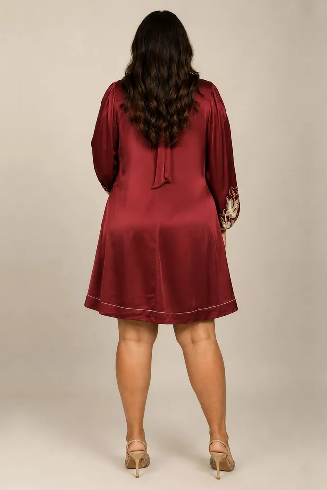 Poey - Sculpted Sleeve Shift Dress 2