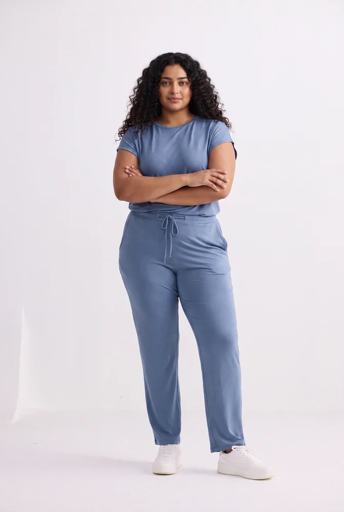 Relaxed Tee Set in Blue 5