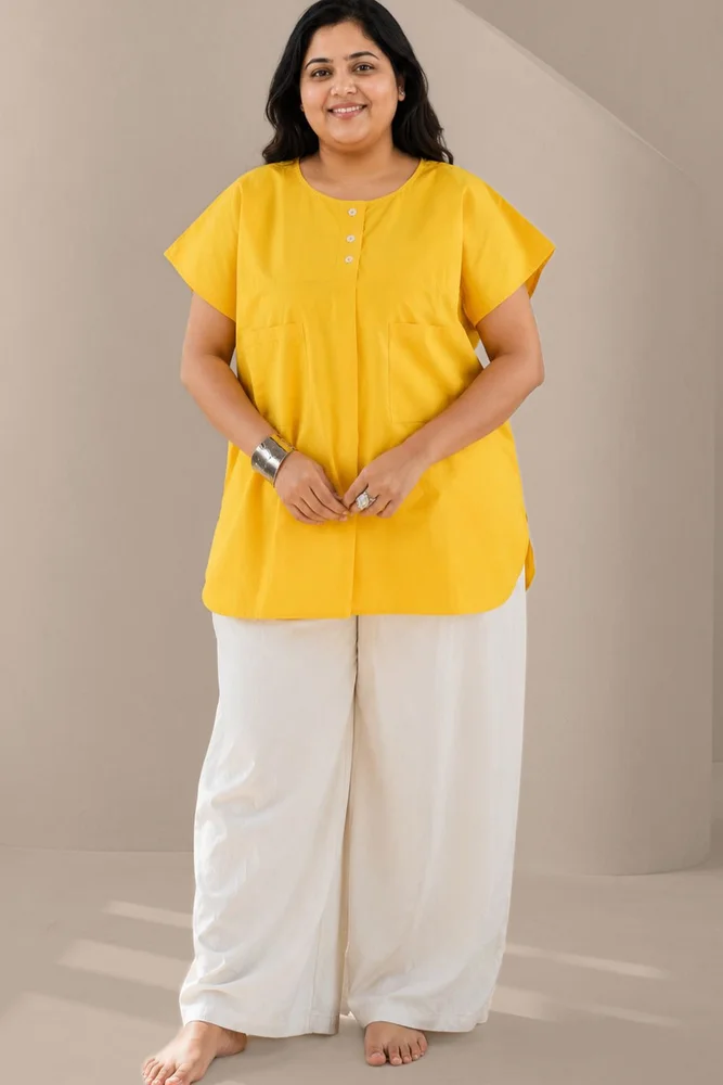 NIA TOP WITH VEDA PANTS (Yellow) 5