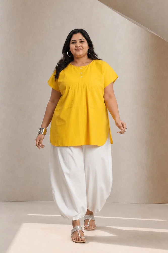 NIA TOP WITH VEDA PANTS (Yellow) 2