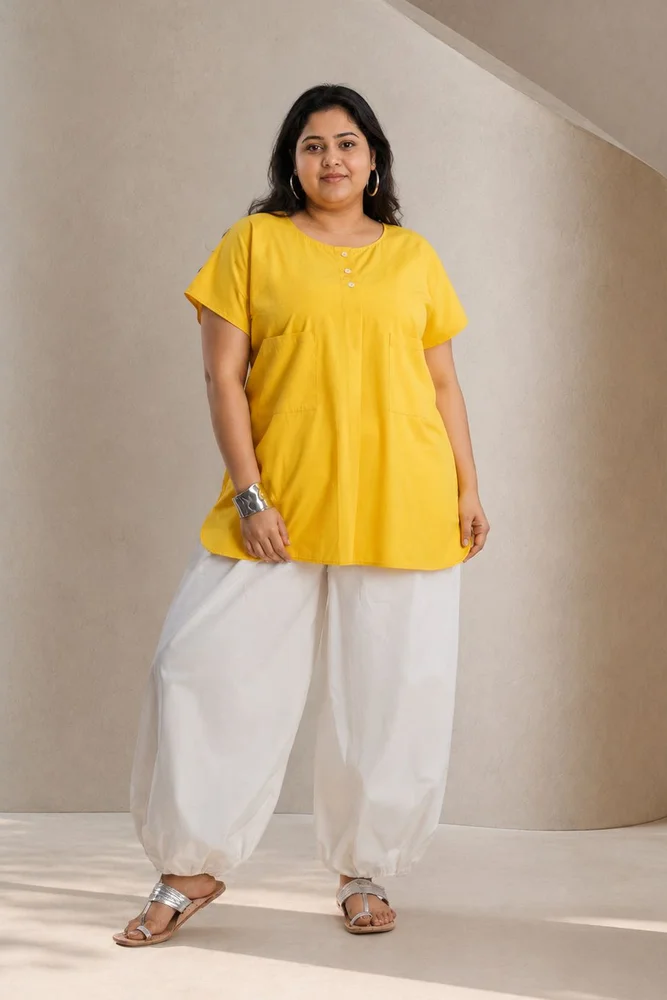 NIA TOP WITH VEDA PANTS (Yellow)