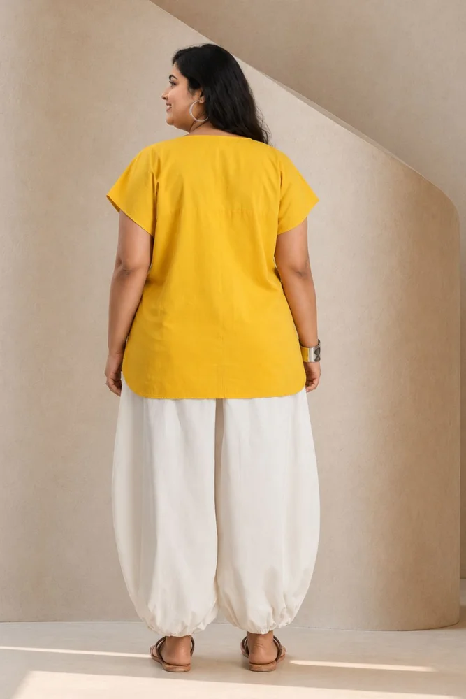 NIA TOP WITH VEDA PANTS (Yellow) 3