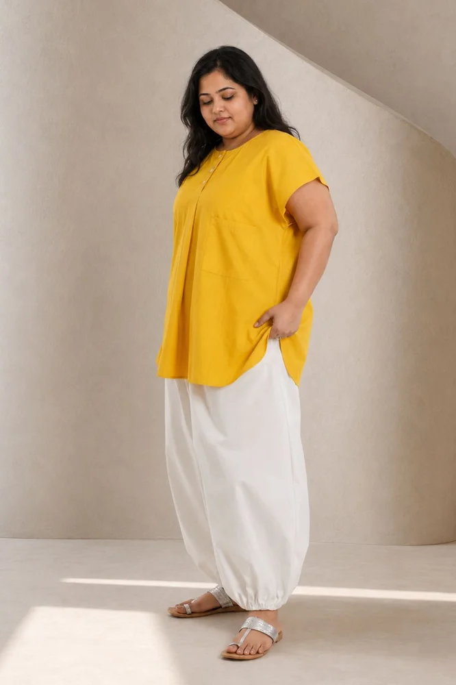 NIA TOP WITH VEDA PANTS (Yellow) 4
