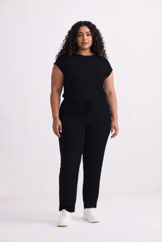 Wide Leg Pant in Black