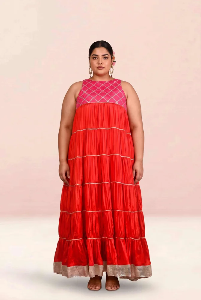 Aaradhya Tiered Anarkali Set