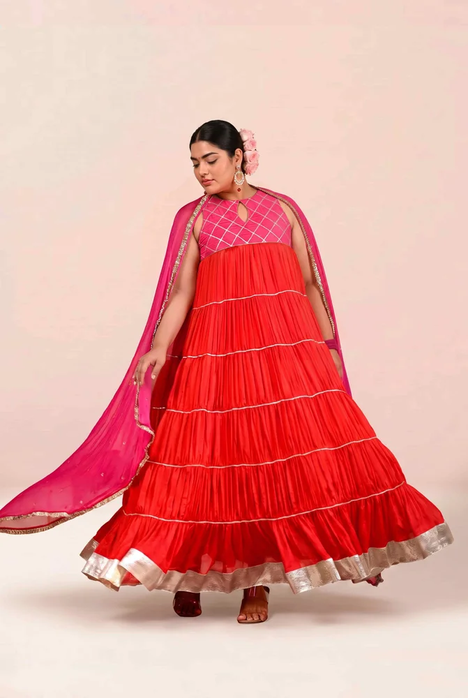 Aaradhya Tiered Anarkali Set 5