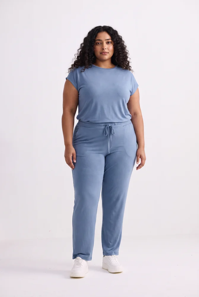 Wide Leg Pant in Blue 2