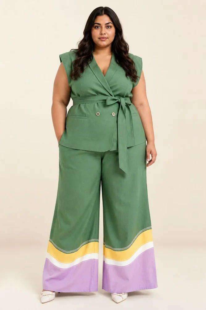 Pine Green Berlin - Retro Vest + Flared Pants 6