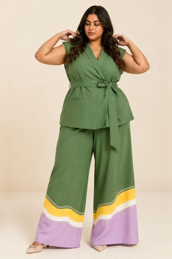 Pine Green Berlin - Retro Vest + Flared Pants 5