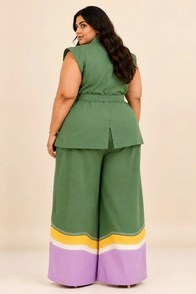 Pine Green Berlin - Retro Vest + Flared Pants 2